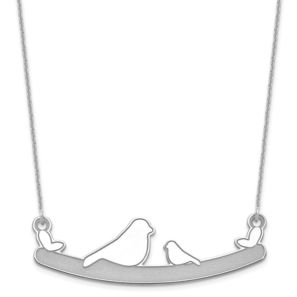 14KW 1 Child Bird Family Necklace-WBC-XNA673W