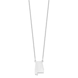 14KW Alabama State Necklace-WBC-XNA706W-AL