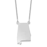 14KW Alabama State Necklace-WBC-XNA706W-AL