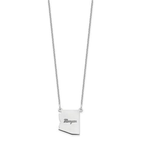 14KW Arizona State Necklace-WBC-XNA706W-AZ