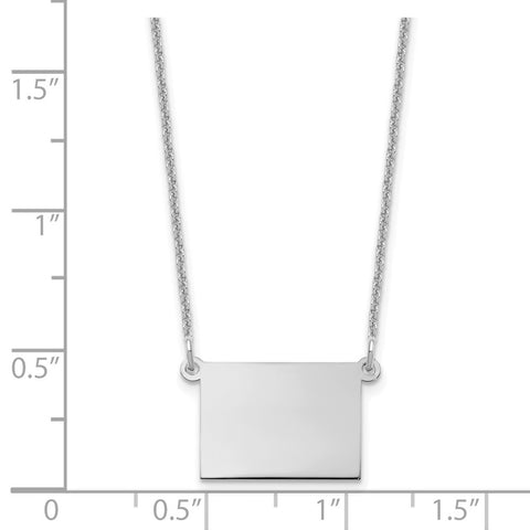 14KW Colorado State Necklace-WBC-XNA706W-CO