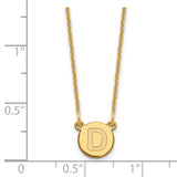 14k Tiny Circle Block Letter D Initial Necklace-WBC-XNA722Y/D