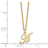 14KY Letter A Initial Necklace-WBC-XNA756Y/A