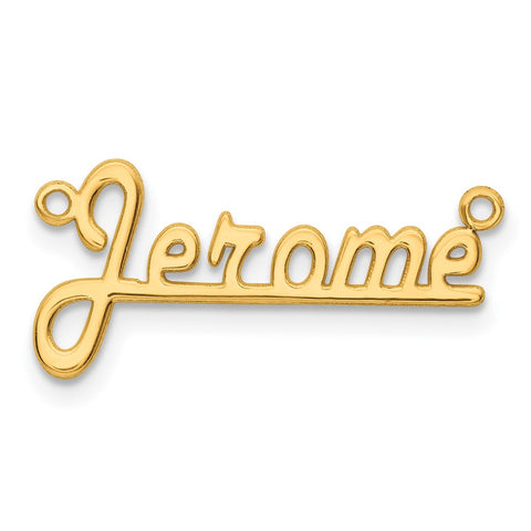 14K Polished Harlow Solid Font Underlined Name Plate-WBC-XNA944Y