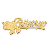 14K Polished Rose Name Plate-WBC-XNA954Y