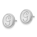 10KW Small Circle Customized Post Earrings-WBC-10XNE73W