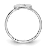 10KW Initial Circle Signet Ring-WBC-10XNR114W