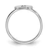 10KW Initial Oval Signet Ring-WBC-10XNR122W