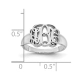 10KW Monogram Signet Ring-WBC-10XNR51W