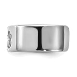 10KW Polished Cigar Style Monogram Ring-WBC-10XNR92W