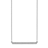 14k White Gold Diamond Bar Necklace-WBC-XP5031WAAA